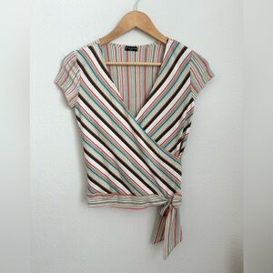 F.A.N.G. Multicolored Striped Y2K Blouse